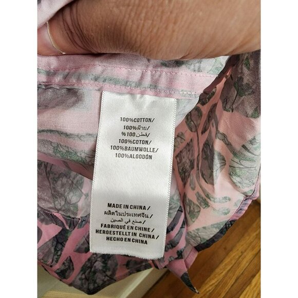 Sz M Lords of Harlech Victor Tea Ceremony Pink Long Sleeved Button Down Shirt - Picture 6 of 6